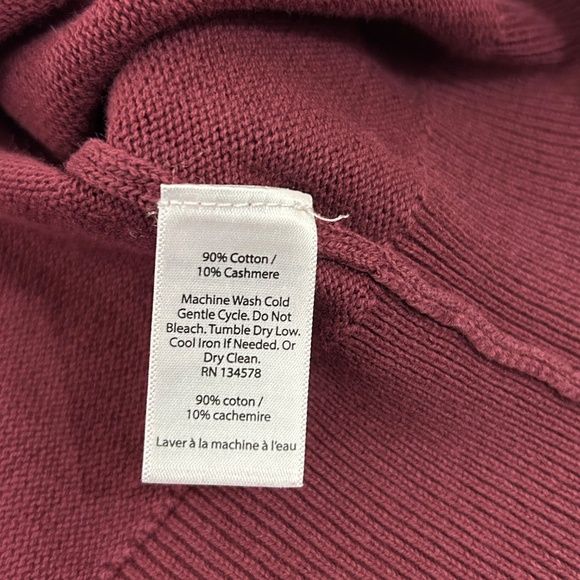 Vineyard Vines Red Cashmere Wool Blend Men’s Sweater Round Neck - Picture 3 of 6